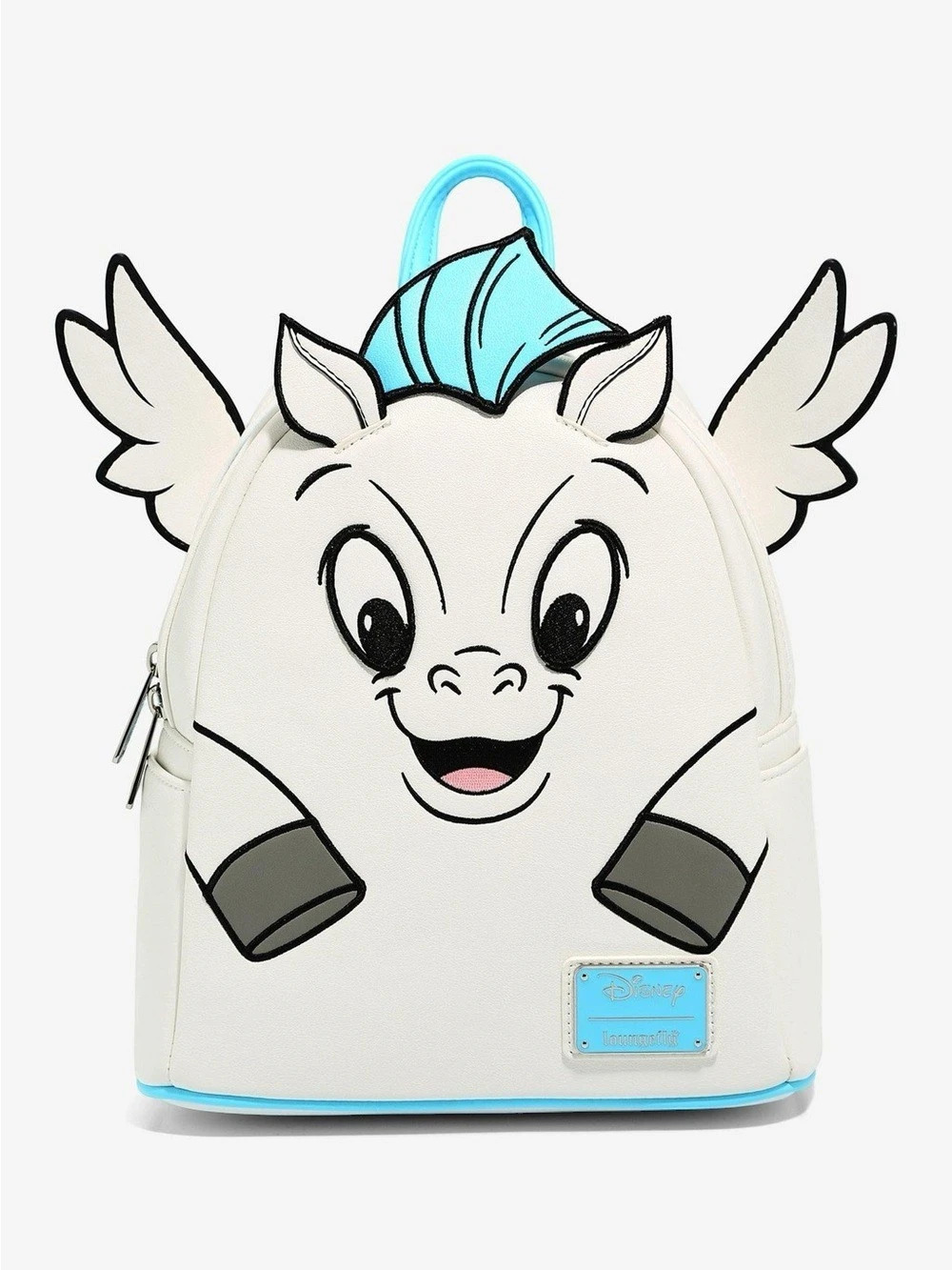 Loungefly Disney Hercules Pegasus Figural Mini Backpack White & Blue NWT